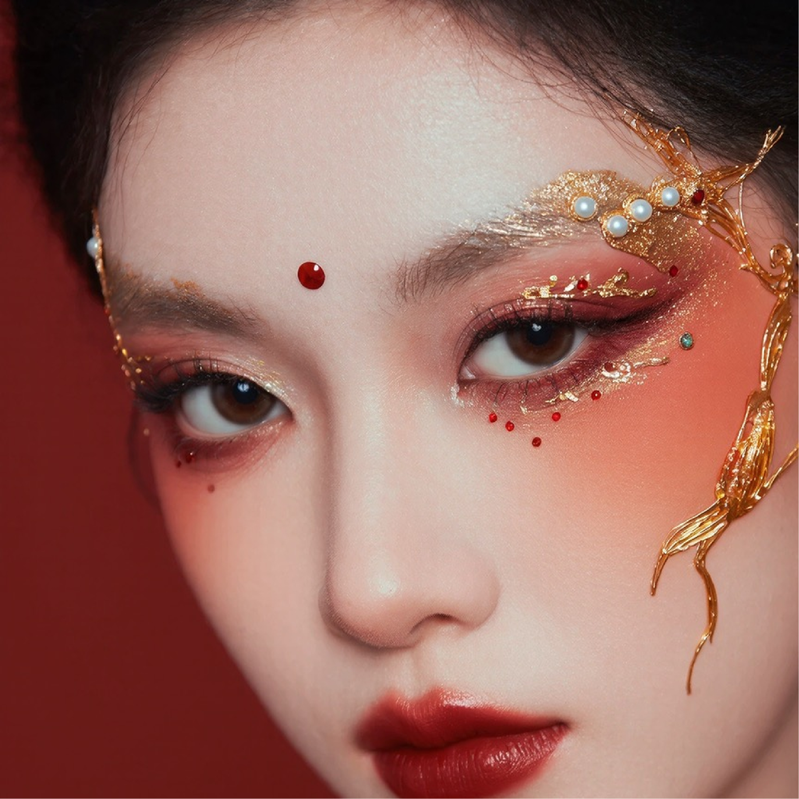Full-face makeup reference